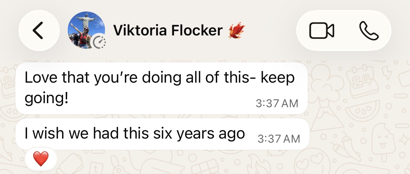 Message from Viktoria Z.